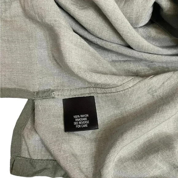 Croft and Barrow Men’s Green Palm Tree Button Casual Hawaiian Shirt size Large - Picture 5 of 9